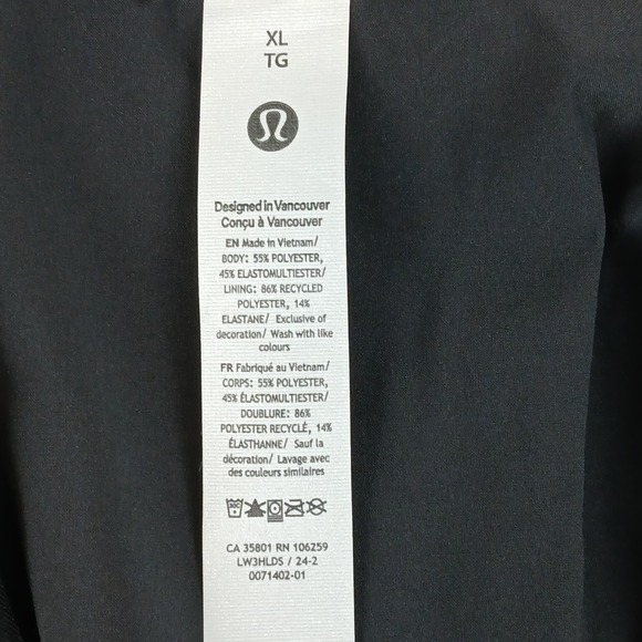Lululemon LW3HLDS XL Womens Blazer NWT Black‎ Stretch Twill 22x31 $198 MSRP - Picture 5 of 16